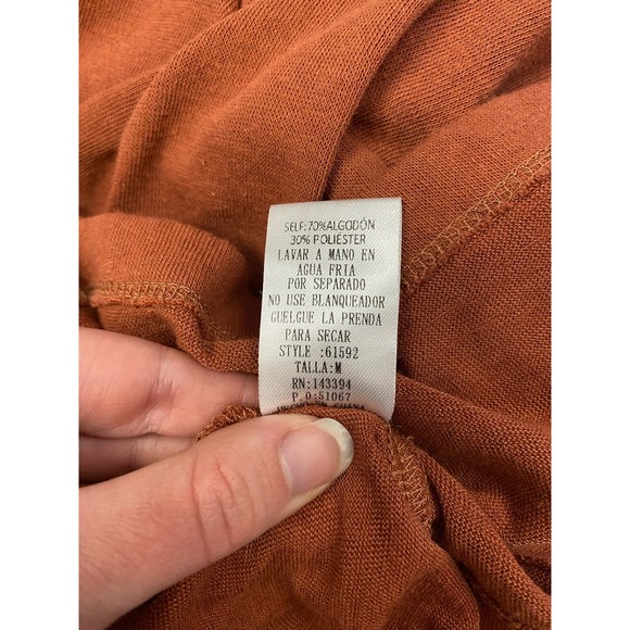 Hudson Gray Button Up Blouse in Rust Size M - Picture 8 of 8